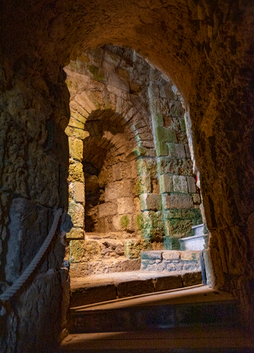 Photo de l'intérieur des ruines de Talmont